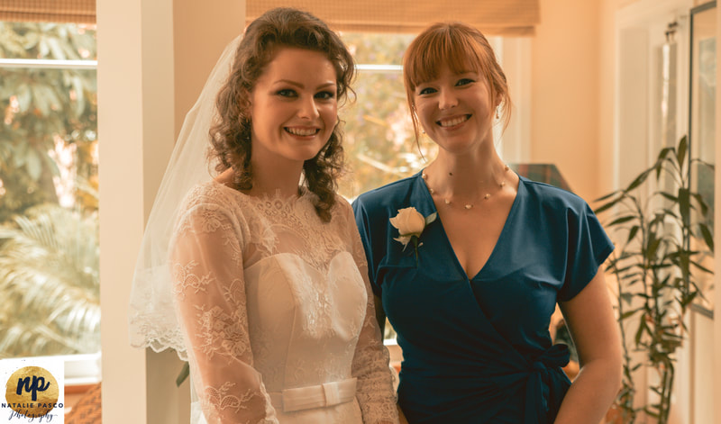 Bride and her bridesmaid
